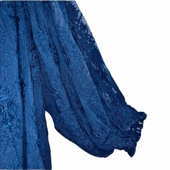 Rebecca Taylor Lace Off The Shoulder Top Size 4 - Picture 4 of 8